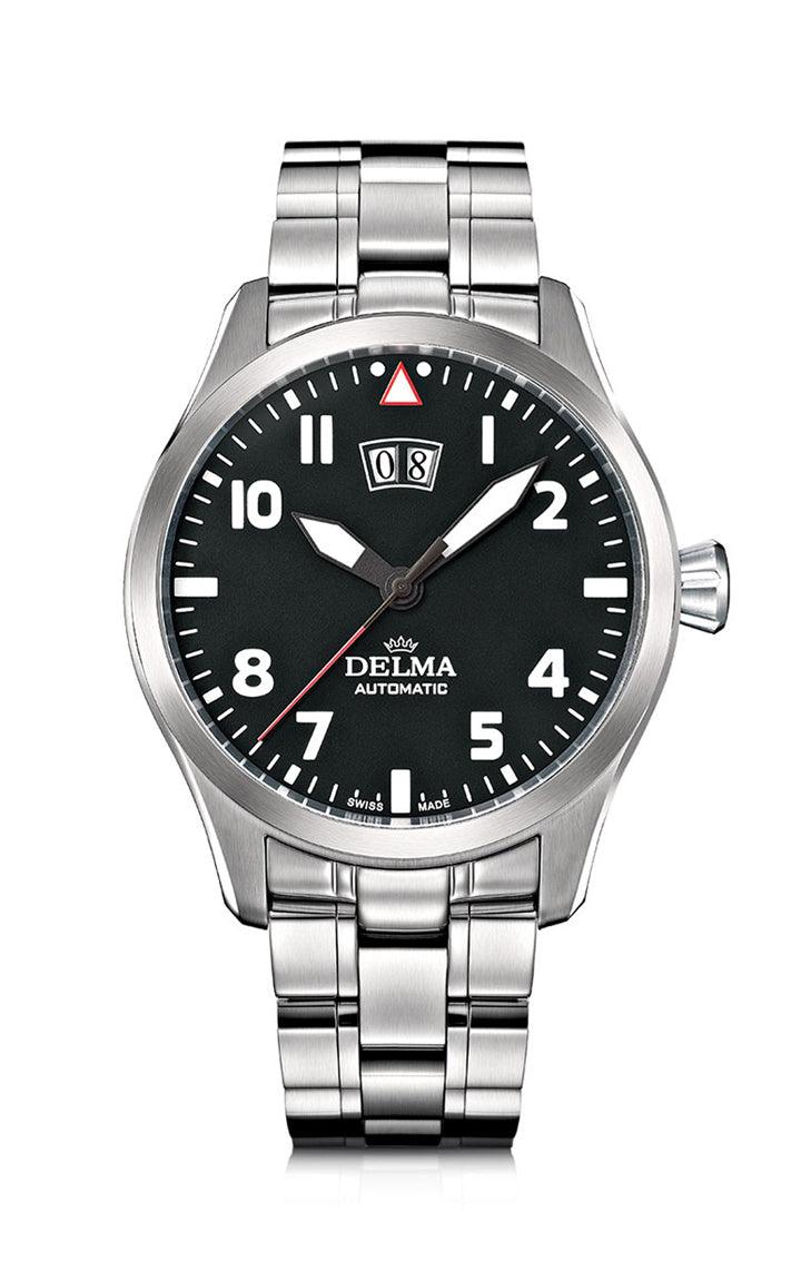 DELMA COMMANDER BIG DATE BLACK