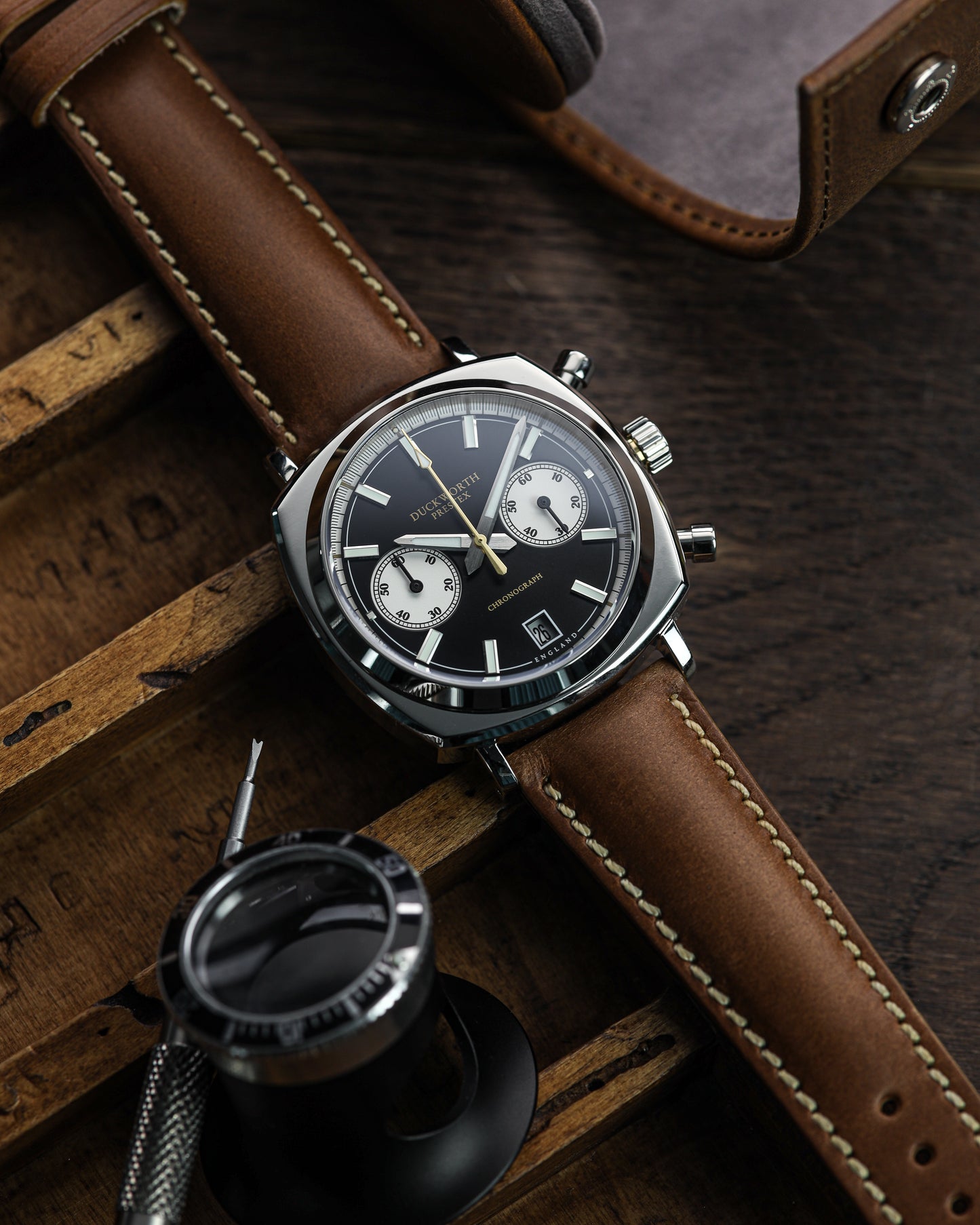 Duckworth Prestex Chronograph 42 Black