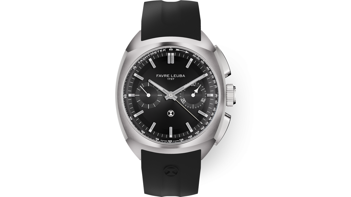 Favre Leuba Chief Chronograph Black Dial