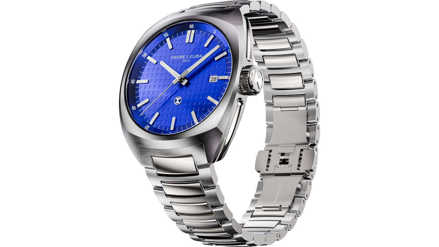 Favre Leuba Chief Date Blue Dial