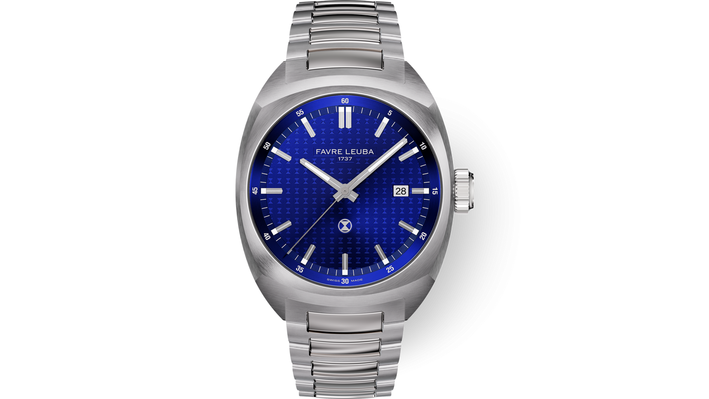 Favre Leuba Chief Date Blue Dial