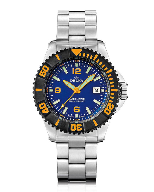 DELMA BLUE SHARK IV BLACK BEZEL BLUE